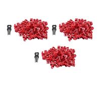 Wzxksoac 300Pcs Red RJ45 Port Ethernet LAN Hub Anti Dust Cover Plug Cap Blockout Protector with Proprietary Lock and Key