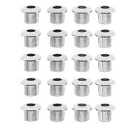 Wzxksoac 30X Guitar Tuner Conversion Bushings Adapter Ferrules Plating with Nice Plastic Shell for 10mm Peghead Holes