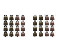 Wzxksoac 32PCS Cow Horse Sheep Grazing Copper Bells Small Brass Bells Cattle Goat Farm Loud Bell Long Distance Horse Iron Bells