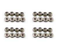 Wzxksoac 32Pcs Metal Connecting Rod Screw Gasket Shim Washer Rest for C14 C24 C34 C44 MN D90 D91 D99S RC Car,Grey