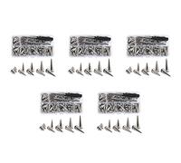 Wzxksoac 350 Sets Silver Mixed Shape Spikes and Studs Cone Croc Spikes Leather Rivet Kit for Clothing Shoes Belts DIY