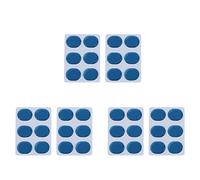 Wzxksoac 36 PCS/Set of Drum Kit Muffler Stickers Silica Gel Sticker Drum Dampeners Gel Pads Snare Drum Muffler Mute Blue