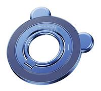 Wzxksoac 360° Rotating 90° Flip Kickstand Magnetic Phone Grip Holder Portable Finger Ring Stand for Smartphones Blue