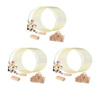 Wzxksoac 36Pcs Metal Floral Hoop Centerpiece with Base for Table,12 Inch for Crafts Dream Catcher Wreath DIY Centerpieces