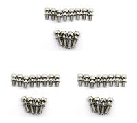 Wzxksoac 36Pcs Metal M3 Hex Ball Head Screws for 144001 144002 124016 124017 124018 124019 RC Car Spare Parts Accessories