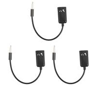 Wzxksoac 3pcs 3.5mm Stereo Audio Splitter Male to Headphone Headset + Microphone Adapter Couples Turn Wiring Harness Connector
