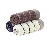 Wzxksoac 3Pcs Cotton Face Towel Ultra Soft Highly Absorbent Supper Comfy Towel 70x33cm