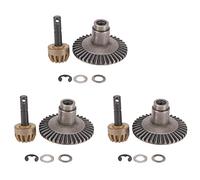 Wzxksoac 3X 13T 38T Metal Crown Gear Motor Differential Main Gear Combo for Front Rear Axle AXIAL SCX10 90021 90022 RC Truck Car