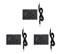 Wzxksoac 3X 4 Port Audio Switch, 3.5mm Audio Switcher, Stereo AUX Audio Selector, 4 Input 1Output/1Input 4 Output Switcher Box