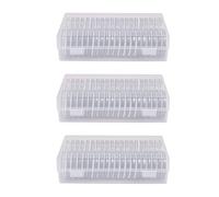 Wzxksoac 3X 46 mm Coin Capsules Plastic Round Coin Holder Case and 7Sizes (16/20/25/27/30/38/46mm) Protect Gasket