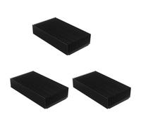 Wzxksoac 3X Aluminum Large Heatsink 4.72 x 2.72 x 1.06 Inch /120 x 69 x 27 mm Heat Sink Cooling Black Oxide Radiator 22 Fin