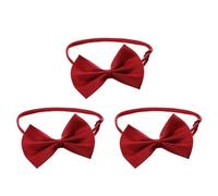 Wzxksoac 3X Cat Adjustable Collar Pet Bow Tie Pet Dog Necktie Bow Tie Puppy Accessory Cute Wine Red
