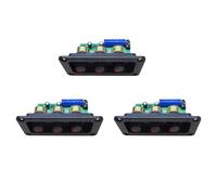 Wzxksoac 3X Digital Power Amplifier Board Stereo Amp NS4110B Sound Amplifier 2X20W HIFI Amplificador Treble Bass Tone, with Panel