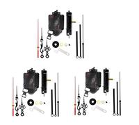 Wzxksoac 3X DIY Quartz Pendulum Clock Movement Mechanism with 6 Pairs of Hands Wall Quartz Clock Repair Tool Parts Replacement