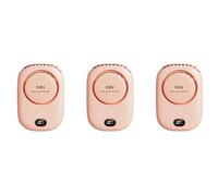 Wzxksoac 3X Fan Mini USB Cooler Rechargeable Ventilador Travel Handheld Portable Silent Small Electric Cooling Fans Pink