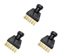 Wzxksoac 3X for SC1 SC2 SC3 Flat Copper Brush Cleaning Brush for Steam Cleaner Attachment Adapter Home Cleaning Nozzle