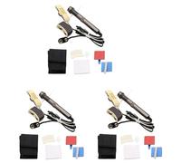 Wzxksoac 3X Guitar Pickup A-202 Guitar Equalizer Piezo Pickup Amplifier Tuner with 6.35Mm Output Jack (with Microphone)