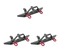 Wzxksoac 3X Metal Front Bumper for MN D90 D91 D96 MN90 MN99S 1/12 RC Car Upgrade Parts Accessories,Black