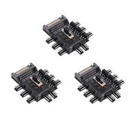 Wzxksoac 3X Multi Way Splitter Cooler Cooling Fan Hub PC Computer 1 to 8 3pin 12V Power Socket PCB Adapter XXM8