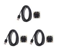 Wzxksoac 3X OV9732 1MP Camera Module 100 Degree MJPG/YUY2 Adjustable Manual Focus 1280X720 PCB Board with 2M Cable