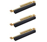 Wzxksoac 3X PCI-E Express 8X to 16X Extender Converter Riser Card Adapter Male to Female Extension