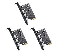 Wzxksoac 3X PCI-E to USB3.0+Type C Expansion Card (PCIe Card) 3 Ports with Superspeed USB 3.0 PCI Expansion Card