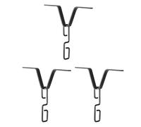 Wzxksoac 3X Rain Chain Gutter Adapter, Black V-Shaped Rain Chain Adapter with S-Shaped Hook, Rain Chain Hook