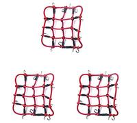 Wzxksoac 3X RC Car Parts Accessories Elastic Luggage Net for 1/12 MN D90 D99 MN99S,Red