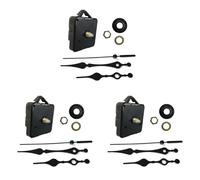 Wzxksoac 3X Silent Quartz DIY Wall Clock Movement Mechanism Non-Ticking Repair Parts Replacement Kit, Clock Quartz Movement