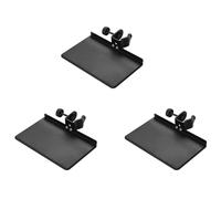 Wzxksoac 3X Universal Microphone Stand Clamp-on Tray Metal Material with Mounting Clamp