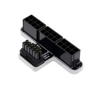 Wzxksoac 3X8P to 40 Series Graphics Card ATX 3.0 12V HPWR 12+4P 600W 180 Degree Power Steering Connector Easy Install Easy to Use Silver A