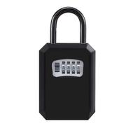 Wzxksoac 4 Digit Code Box Wall-Mounted Password Key Box No-Drilling Required Decorative Home Use Construction Site Entrance Lock A