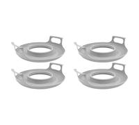 Wzxksoac 4 Pack Microwave Bowl Holder with Handles - Microwave Cool Plate,Microwave Bowl Holder Microwave Tray