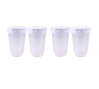 Wzxksoac 4 Pcs Icing Sugar Shaker Flour Shaker with Lid for Cocoa Shaker Powder Flour Spice Cake Baking Flour Sieve Tool