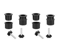 Wzxksoac 4 Sets Outdoor Patio Umbrella Base Stand Replacement Parts Umbrella Base Bracket Hole Ring Plug Cover and Cap