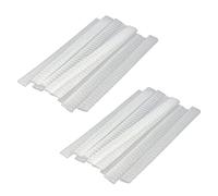 Wzxksoac 40 PCS Cosmetic Make Up Brushes Guards Mesh Protectors Cover Sheath Net White