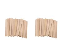 Wzxksoac 400 Pcs Craft Sticks Ice Cream Sticks Wooden Popsicle Sticks 114MM Length Treat Sticks Ice Sticks