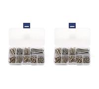 Wzxksoac 408Pcs Guitar Screw Kit 9 Types Assortment Set with Springs for Electric Guitar Bridge Pickup Pickguard Tuner