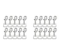 Wzxksoac 40Pc Snap Hooks for Dog Leash Collar Linking, Heavy Duty Swivel Clasp Eye Bolt Buckle Trigger Clip for Spring Pet Buckle