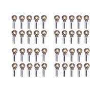 Wzxksoac 40Pcs Metal M3 Link Tie Rod End Ball Joint for 1/10 RC Car Crawler AXIAL SCX10 D90 D110 CC01,Silver
