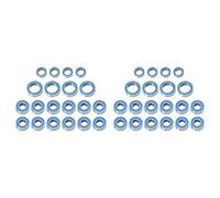 Wzxksoac 40PCS Rubber Sealed Ball Bearing Kit for TT01 TT-01 TT01E TT01D TT02B 1/10 RC Car Upgrades Parts Accessories