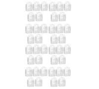 Wzxksoac 40Pcs Transparent Gift Bags with Handles Waterproof PVC Shopping Bags for Jewelry Candy Perfume Wedding