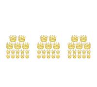 Wzxksoac 45Pcs Crown Cake Topper, Mini Baby Cupcake Crowns for Flower Arrangements Cupcake Baby Shower Wedding Decor