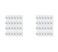 Wzxksoac 48PCS Punch Free Shelf Support Peg-Self Adhesive Shelves Clips for Kitchen Cabinet Closet Brackets Clapboard Layer