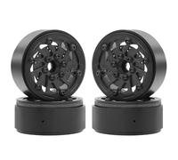 Wzxksoac 4PCS 1.9 Inch Beadlock Wheel Hub Rim for 1/10 RC Crawler Axial SCX10 Capra TRX4 C