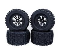 Wzxksoac 4PCS 125mm 1.9 Beadlock Wheel Rim Tire Set for 1/10 RC Crawler Car TRX4 RC-4WD D90 Axial SCX10 II III,E