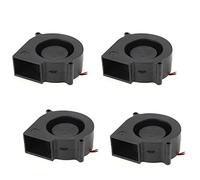 Wzxksoac 4Pcs 75 mm x 30 mm 2 Pin DC 12 V Brushless Fan PC Computer Cooling Fan