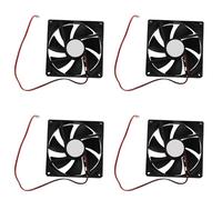 Wzxksoac 4pcs 90mm X 25mm DC 12V 2Pin Cooling Fan for Computer Case CPU Cooler