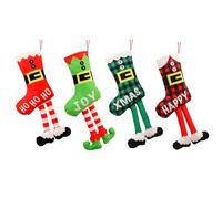 Wzxksoac 4Pcs Christmas Stockings, Stocking Personalized Xmas Hanging Stocking Decorations for Holiday Christmas Party Decor