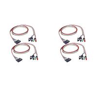 Wzxksoac 4Pcs Computer Case ATX Power On Off Reset Switch Cable with 2 LED Light Light Red Green ATX Case Front Bezel Wire,65cm